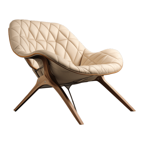 Modern Armchair with Lumbar