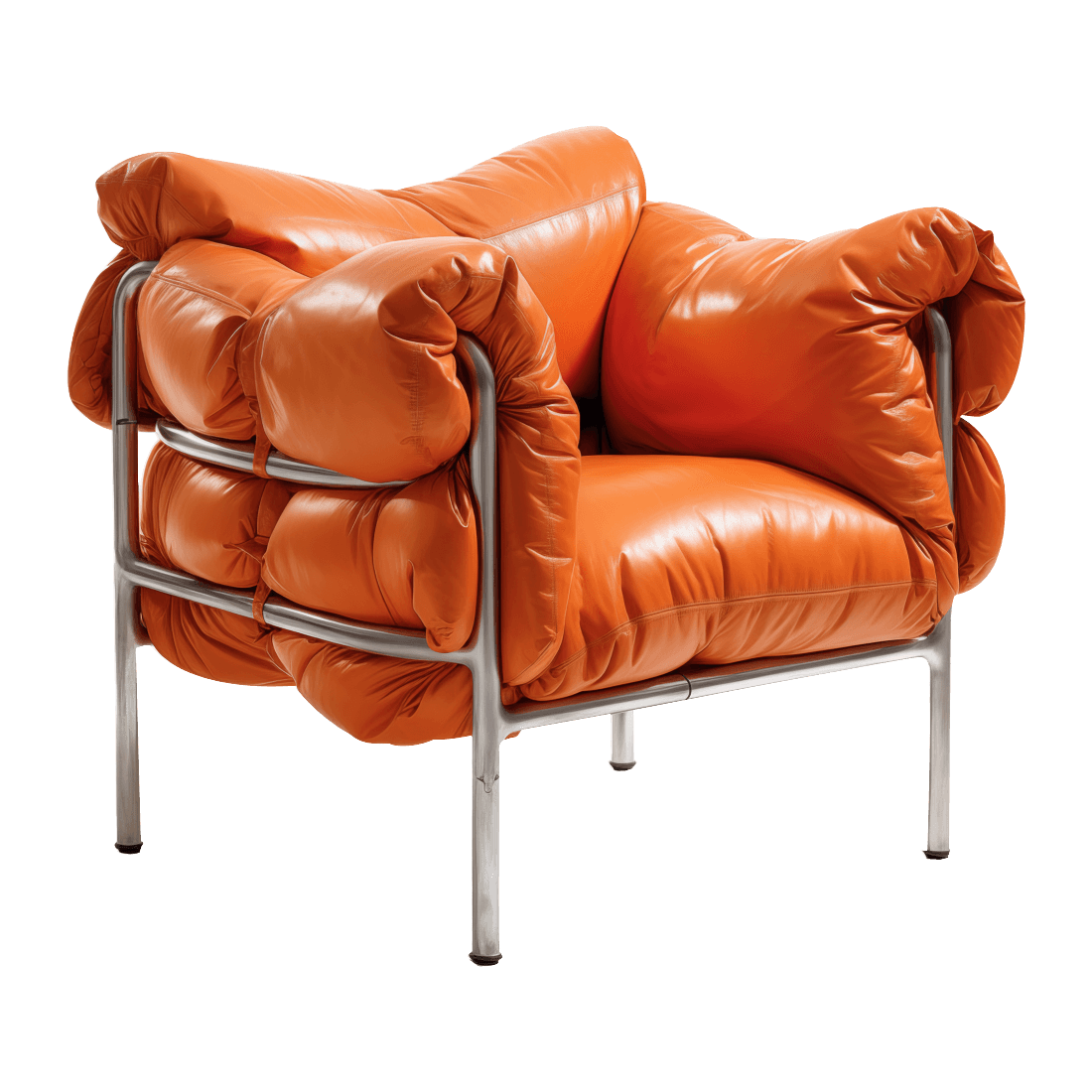 Danish Leather Lounge Chair - Image 2